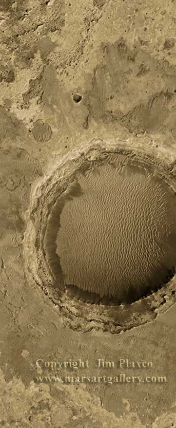 Mars Dune Filled Crater