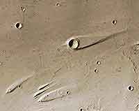 Martian Crater Island Wallpaper