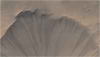 Martian Crater Streaks Wallpaper