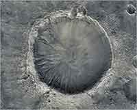 Martian Gullied Crater Wallpaper